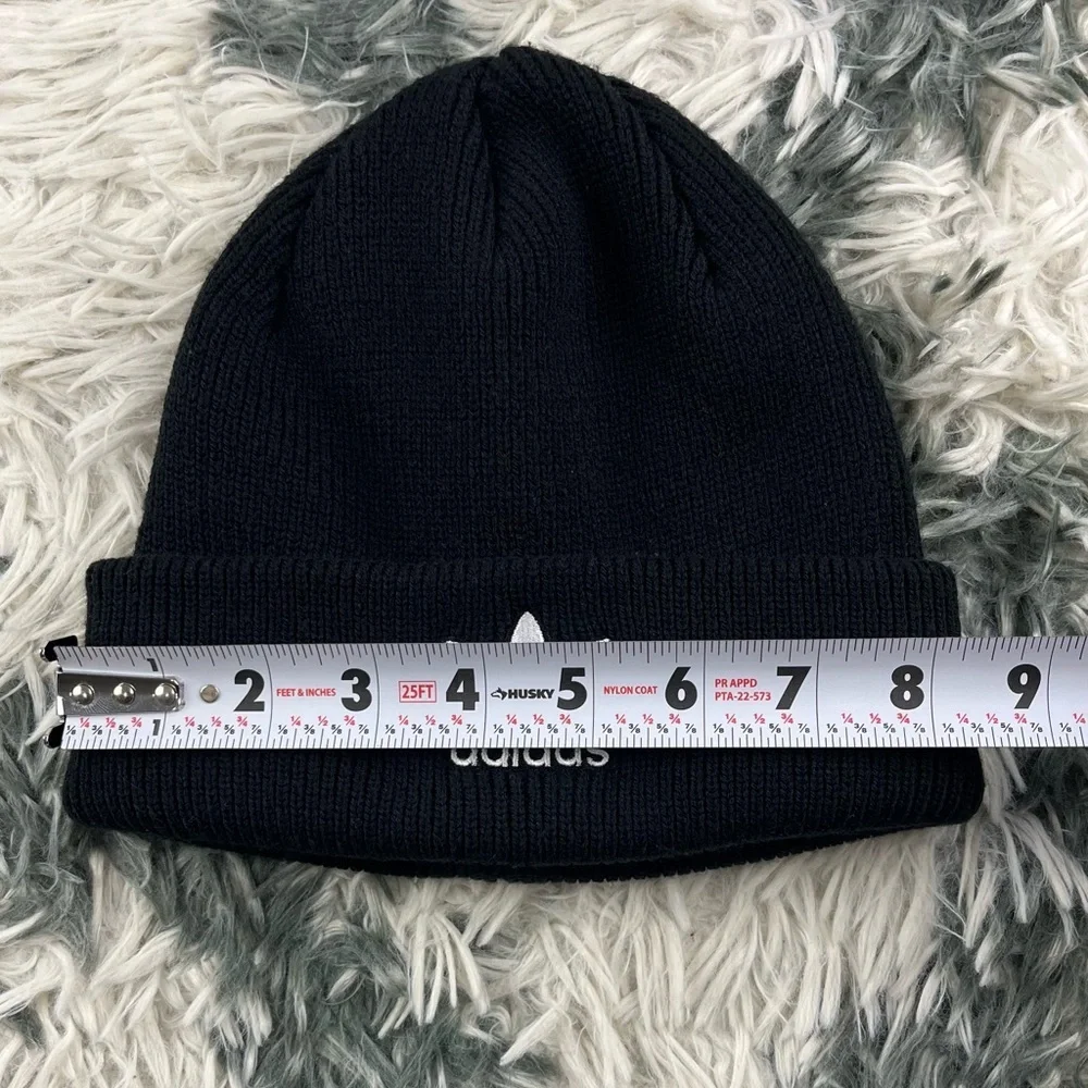 Adidas Adult Unisex Black White Beanie Hat One Size